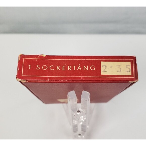 Vintage Nils Johan of Sweden Tidbit Tongs Silverplated Sugar Tongs Hinged w/Box - Picture 5 of 16